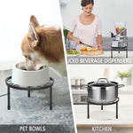 Load image into Gallery viewer, Linpla 5-Pack Decent Metal Plant Stands, Heavy Duty Flower Pot Stands for Multiple Plant, Anti-Rust Iron Plant Pot Shelf, Decoration Racks for Home Indoor and Outdoor (5 Pack Black)