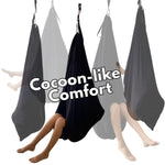 Load image into Gallery viewer, Bradoro Double Layer Reversible Sensory Swing | Outdoor and Indoor Swing for Kids and Adults Up to 260 lbs | Autism Cocoon Swing | Kids Sensory Swing (Black)