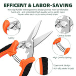 Load image into Gallery viewer, EWPJDK 3 Pack Garden Pruning Shears, Stainless Steel Shears, Gardening Shears, Scissors, Garden Clippers, Pruning Snips, Pruning Shears for Gardening Tools