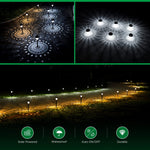 Load image into Gallery viewer, URAGO Super Bright Solar Lights, Waterproof 10 Pack, Dusk to Dawn Up to 12 Hrs Solar Powered Outdoor Pathway Garden Lights Auto On/Off, LED Landscape Lighting Decorative for Walkway Patio Yard