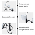 Load image into Gallery viewer, LEWIS&amp;WAYNE Metal Tricycle Planter, 3 Tier Floral Flower Plant Stand Holder Hand Painted Outdoor Garden Patio Decor
