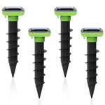 Load image into Gallery viewer, Solar Garden Device – 4 Pack, IP66 Waterproof, Solar Rechargeable, Covers up to 75 sq. ft., Quick 2-Hour Charge, 8–10 Hours Operation, Weather-Resistant Lawn &amp; Garden – eco-Friendly Lawn Spikes,
