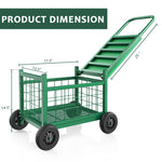 Load image into Gallery viewer, FLINTER Rolling Garden Work Seat with Wheels, Upgraded Heavy Duty Gardenning Cart with Seat - Garden Rolling Stools with Wheels for Seniors, Lawn, Patio &amp; Backyard Gardening, Green
