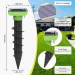 Load image into Gallery viewer, Solar Garden Device – 4 Pack, IP66 Waterproof, Solar Rechargeable, Covers up to 75 sq. ft., Quick 2-Hour Charge, 8–10 Hours Operation, Weather-Resistant Lawn &amp; Garden – eco-Friendly Lawn Spikes,
