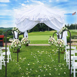 Load image into Gallery viewer, ToyHotels Shepherd Hooks for Outdoor, 1 Pack 62 Inch Bird Feeder Pole with 5 Prongs Base for Hanging Lantern, Hummingbird Feeder, Lightweight Plant, Shepherds Hook for Bird Feeders for Outside
