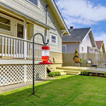 Load image into Gallery viewer, ToyHotels Shepherd Hooks for Outdoor, 1 Pack 62 Inch Bird Feeder Pole with 5 Prongs Base for Hanging Lantern, Hummingbird Feeder, Lightweight Plant, Shepherds Hook for Bird Feeders for Outside
