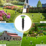 Load image into Gallery viewer, Solar Garden Device – 4 Pack, IP66 Waterproof, Solar Rechargeable, Covers up to 75 sq. ft., Quick 2-Hour Charge, 8–10 Hours Operation, Weather-Resistant Lawn &amp; Garden – eco-Friendly Lawn Spikes,
