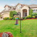 Load image into Gallery viewer, ToyHotels Shepherd Hooks for Outdoor, 1 Pack 62 Inch Bird Feeder Pole with 5 Prongs Base for Hanging Lantern, Hummingbird Feeder, Lightweight Plant, Shepherds Hook for Bird Feeders for Outside
